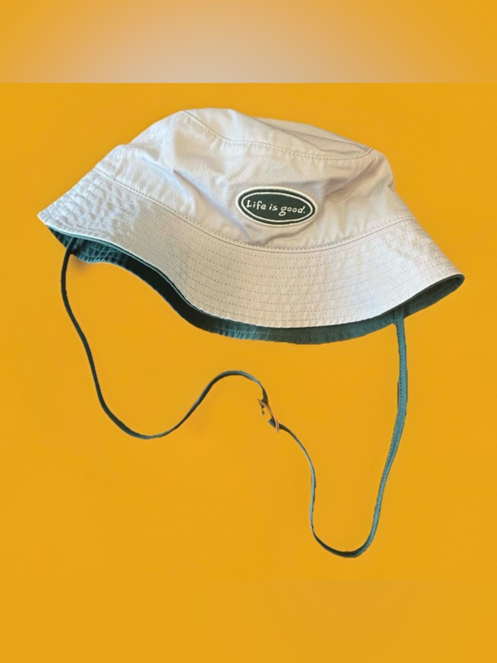 Life is Good Bucket Hat NWT Fog Gray Reversible Sun Hat Unisex One Size OS New